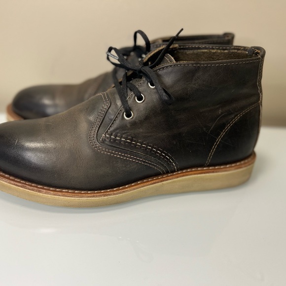 Red Wing 3150 foreman chuccka boot in grey rough n tuff - Picture 4 of 4
